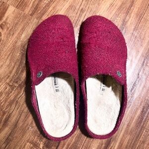 Birkenstock Burgundy Clogs